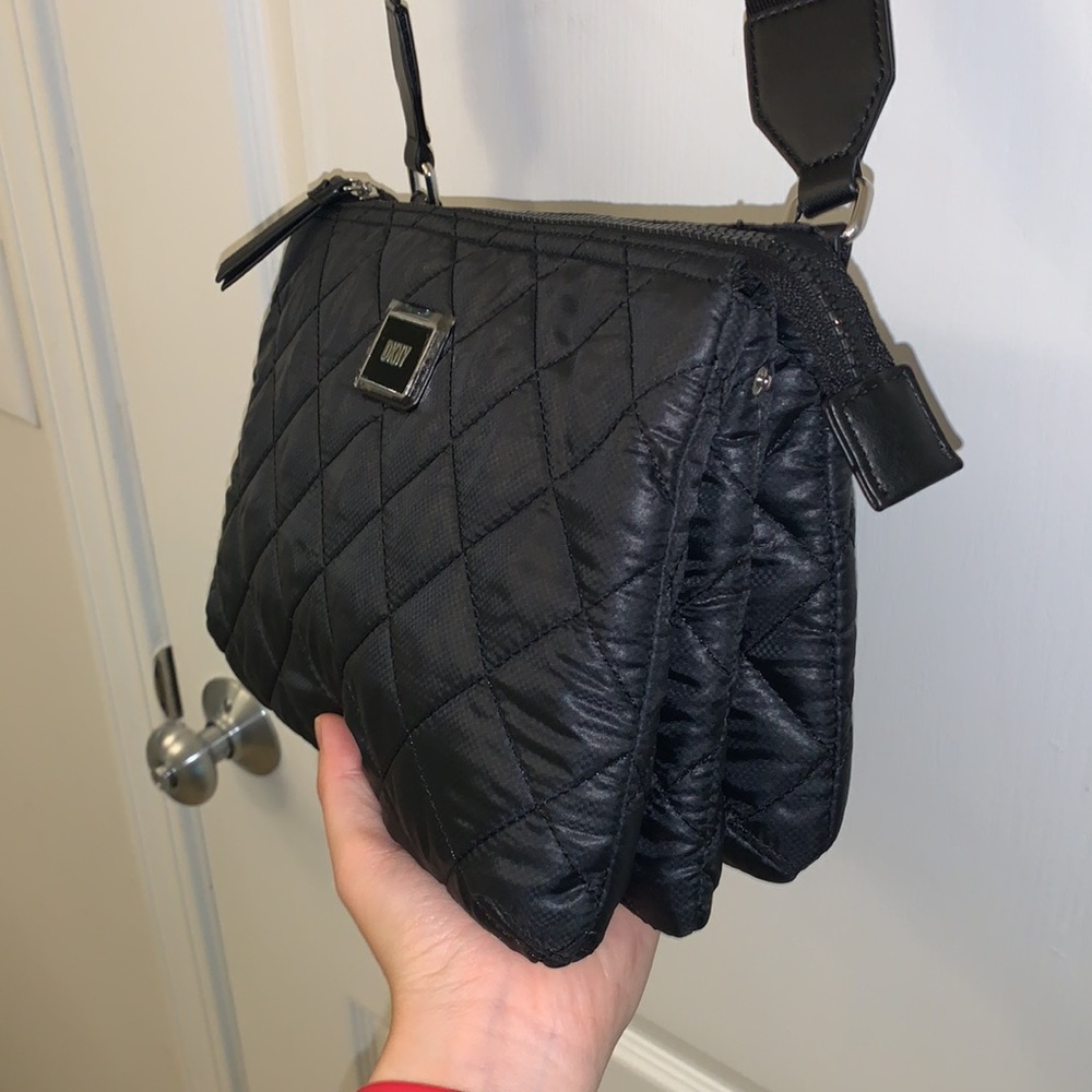 DKNY Puffy Quilt Nylon Crossbody - Picture 5 of 17